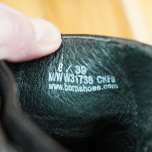 Born Dark Brown Leather Clogs Size 8 - Picture 7 of 8